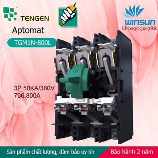 Aptomat Tengen MCCB TGM1N-800L 3 pha Winsun