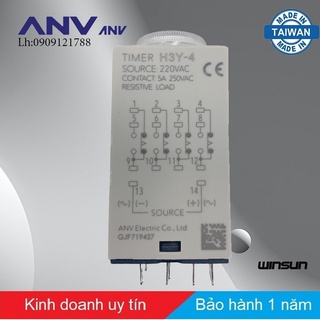 Timer thu nhỏ 5A ANV H3Y-4 Winsun