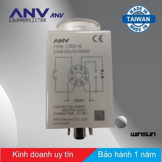 Timer khởi động sao tam giác ANV CRD-N 220VAC Winsun