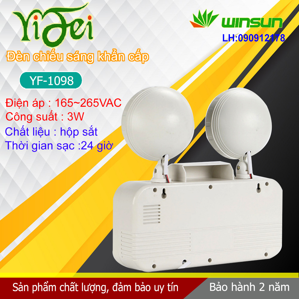 Đèn chiếu sáng khẩn cấp, đèn sự cố YiFei YF-1098 Winsun