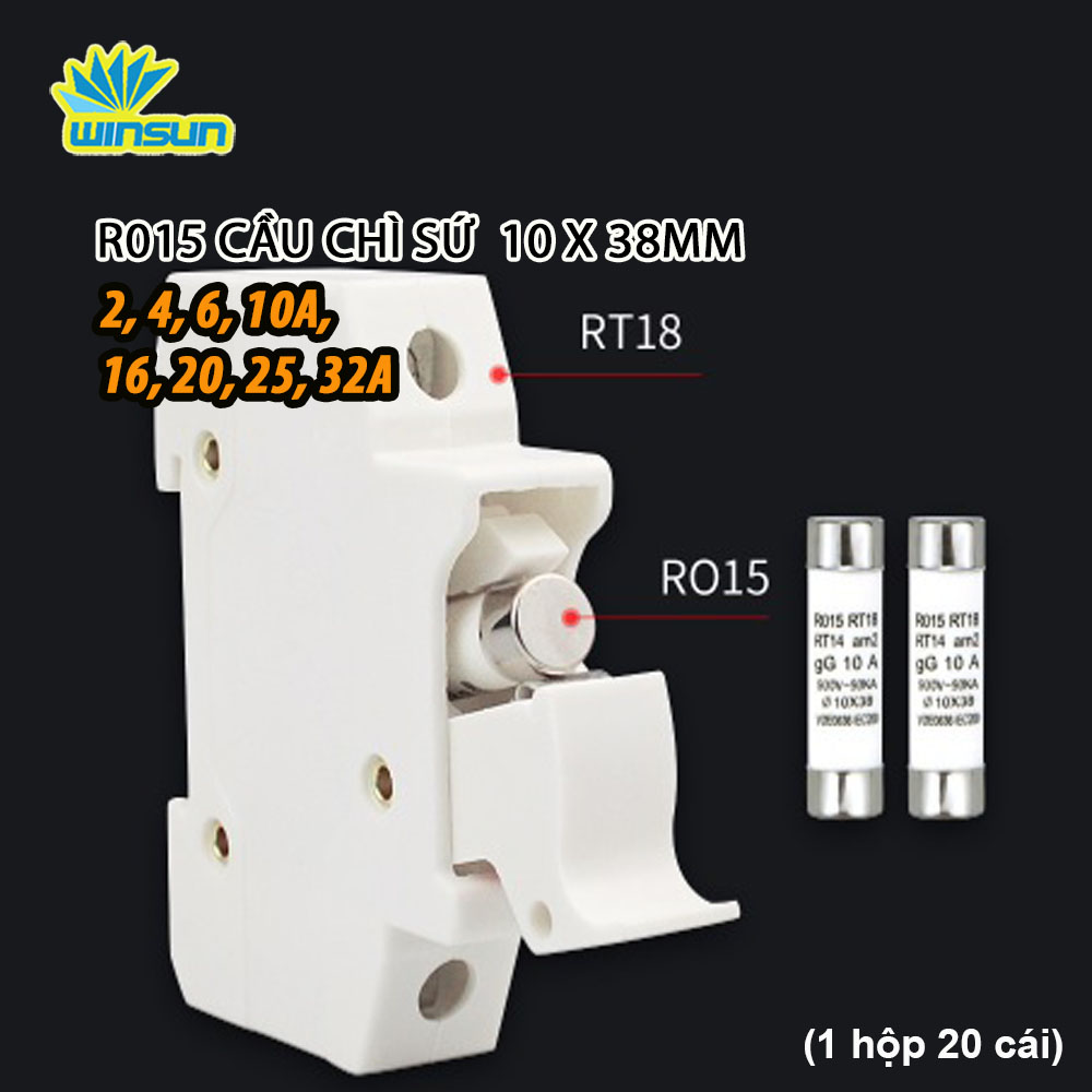 RO15 RUỘT CẦU CHÌ SỨ RT18 RT14 (1HỘP 20CÁI) )