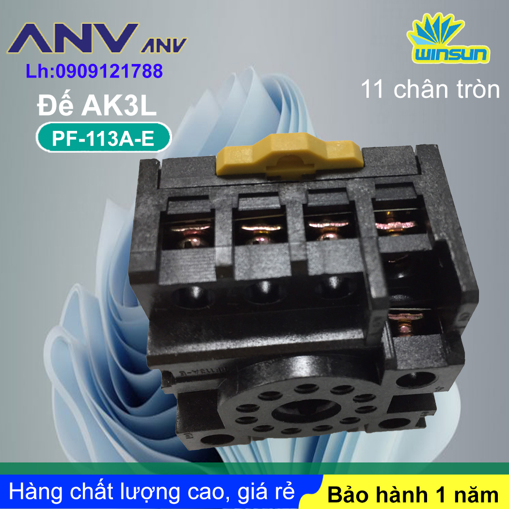 ANV Đế timer relay ANV PF 113A-E 11 chân tròn Winsun