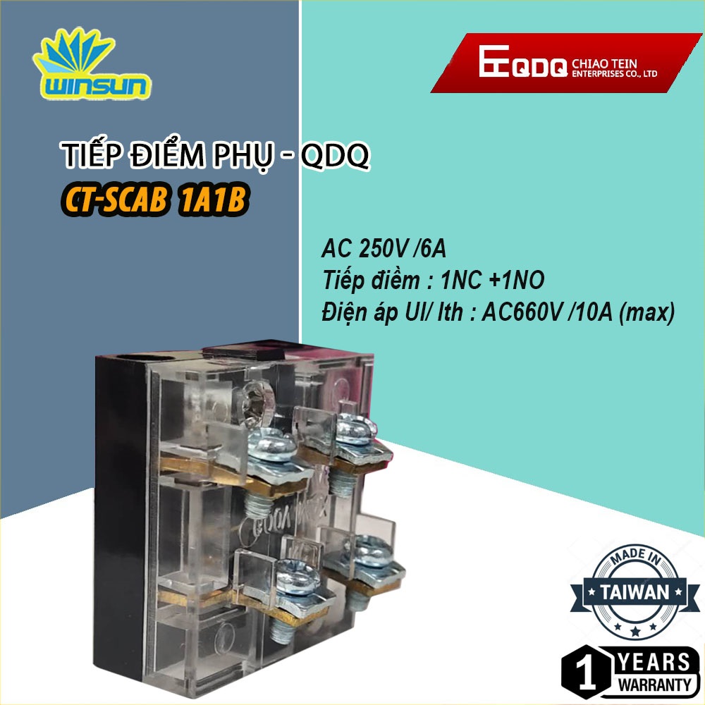 Tiếp điểm phụ QDQ CT-B TYPE