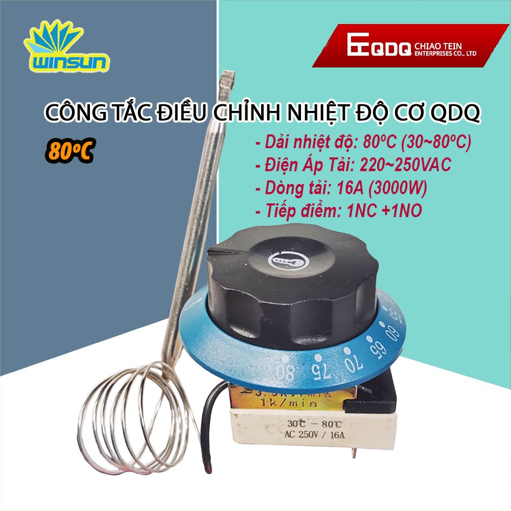 Công tắc điều chỉnh nhiệt độ cơ 0~320°C cho bếp đun