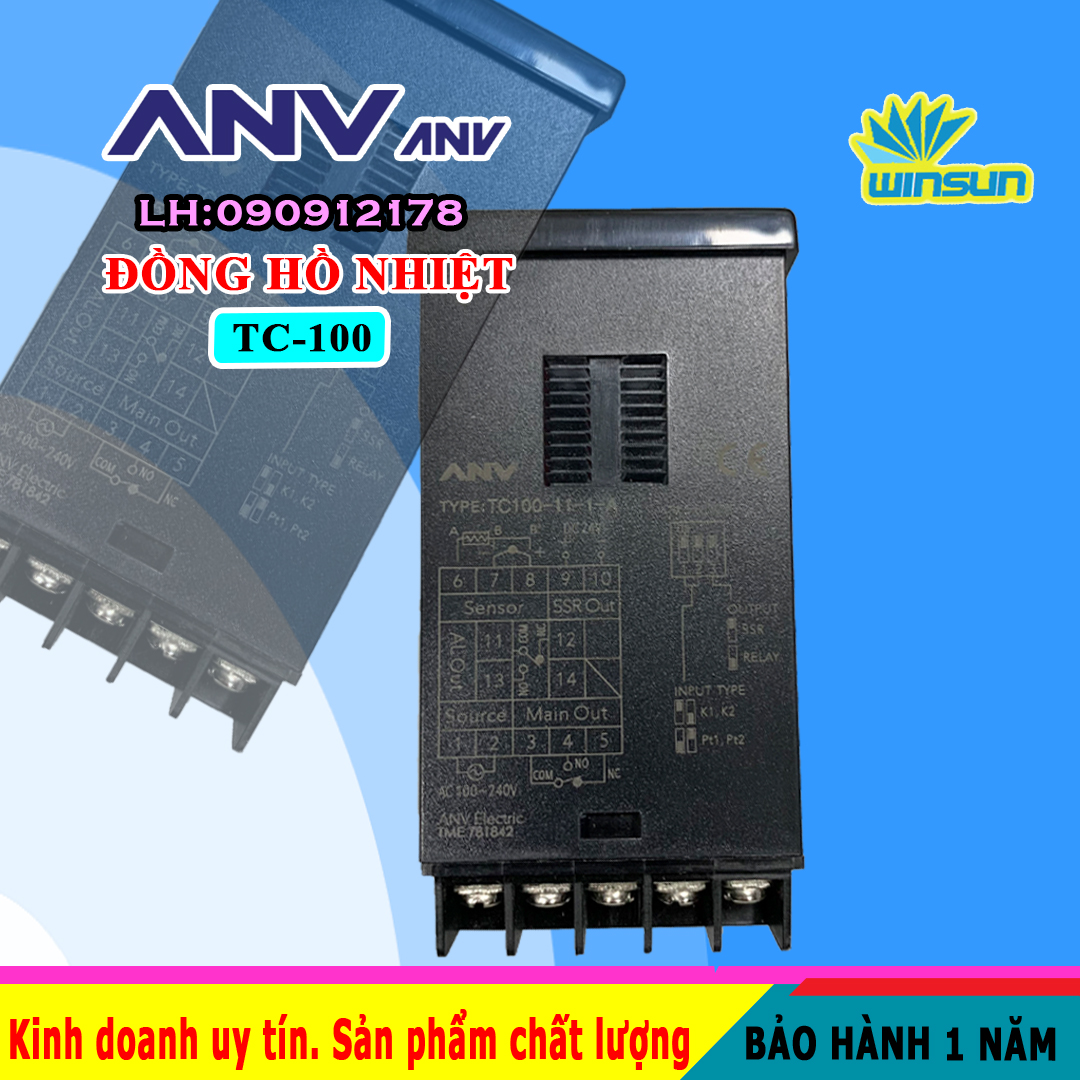 ANV Đồng hồ nhiệt độ TC-100 Winsun