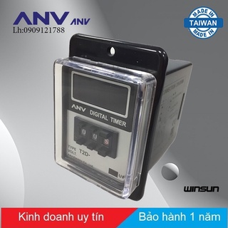 Timer điện tử 2 số mặt tủ ANV T2D - YT 24~240 VAC Winsun