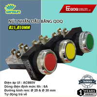 Nút nhấn đầu bằng QDQ CT-B Ø25, Ø30mm