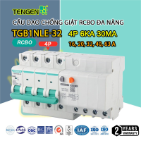 Cầu Dao Chống Giật RCBO 4P 6kA 30mA TENGEN