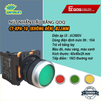 Nút nhấn nhả có đèn, không đèn phi 22 QDQ