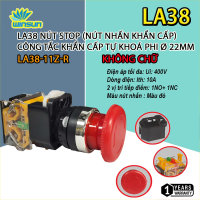 Nút dừng khẩn cấp, nút nhấn dừng khẩn cấp LA38-STOP Phi 22. BH: 1 năm ( 1 đổi 1 )