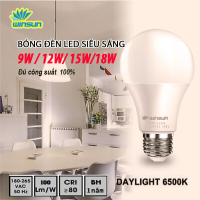Bóng Búp Tròn Đèn Led 12W 15W 18W ,Bóng Đèn Led Ánh Sáng Trắng