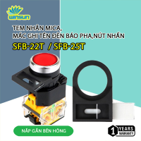 Tem nhãn mica phi 22,25,30 ,thẻ ghi tên nút ấn, công tắc, đèn báo, nút nhấn [Túi 100 cái]