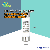 Ruột cầu chì sứ 10x38 RT18 2A 4A 6A 10A 16A 20A 25A 32A 500V