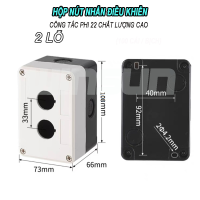 Hộp nút nhấn phi 22 chất lượng cao 1 lỗ, 2 lỗ, 3 lỗ, 4 lỗ