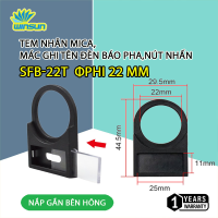Tem nhãn mica phi 22,25,30 ,thẻ ghi tên nút ấn, công tắc, đèn báo, nút nhấn [Túi 100 cái]