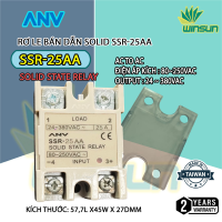 Rơ le Bán Dẫn ANV Solid SSR 25 DA(H), AA, VA (Hàng Đài Loan)