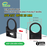 Tem nhãn mica phi 22,25,30 ,thẻ ghi tên nút ấn, công tắc, đèn báo, nút nhấn [Túi 100 cái]