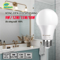Bóng Búp Tròn Đèn Led 12W 15W 18W ,Bóng Đèn Led Ánh Sáng Trắng