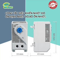 Bộ điều khiển nhiệt độ cảm biến nhiệt cơ học nhỏ gọn, 0-60 độ C