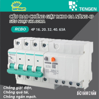 Cầu Dao Chống Giật RCBO 4P 6kA 30mA TENGEN