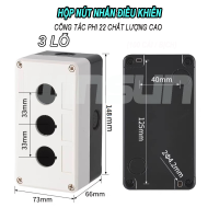 Hộp nút nhấn phi 22 chất lượng cao 1 lỗ, 2 lỗ, 3 lỗ, 4 lỗ