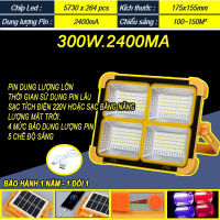 Bóng đèn tích điện. Đèn sạc dự phòng siêu sáng 100W.200W.300W. Tặng kèm dây sạc, màu trắng hiển thị dung lượng