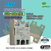 Rơ le Bán Dẫn ANV Solid SSR 40 DA(H), AA (Hàng Đài Loan)