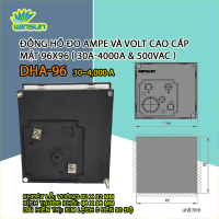 Đồng hồ đo Ampe và Volt cao cấp mặt 96x96 ( 50A-4000A & 500V )