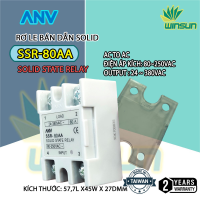 Rơ le Bán Dẫn ANV Solid SSR 80-AA (Hàng Đài Loan)