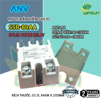Rơ le Bán Dẫn ANV Solid SSR 80-AA (Hàng Đài Loan)