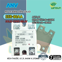 Rơ le Bán Dẫn ANV Solid SSR 80-AA (Hàng Đài Loan)