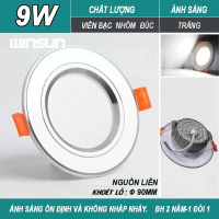 Đèn Led downlight âm trần 7W, 9W, 12W. Ánh sáng trắng, 3 màu. BH: 2 năm ( 1 đổi 1 )