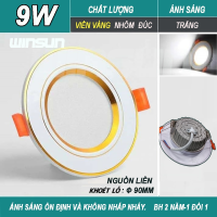 Đèn Led downlight âm trần 7W, 9W, 12W. Ánh sáng trắng, 3 màu. BH: 2 năm ( 1 đổi 1 )