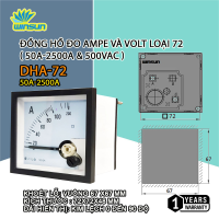 Đồng Hồ Ampe Kế, Votl Kế Winsun (72X72) đồng hồ đo dòng điện - dòng điện xoay chiều
