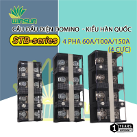 Cầu Đấu Điện Domino 60A.100A.150A.200A Terminal 3P/4P - kiểu Hàn Quốc