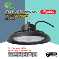 Đèn Led nhà xưởng UFO Highbay 150W, 200W. BH: 2 năm ( 1 đổi 1 )