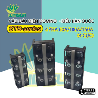 Cầu Đấu Điện Domino 60A.100A.150A.200A Terminal 3P/4P - kiểu Hàn Quốc
