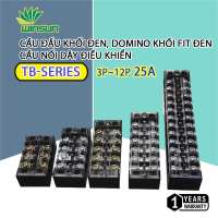 Cầu Đấu Điện Domino Đủ Kích Cỡ  15A/25A/45A ,3~12P Terminal Cầu nối dây điều khiển
