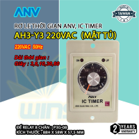 Rơ Le Thời Gian ANV, IC TIMER AH3-Y3 220VAC (mặt tủ)