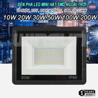Đèn Pha Led Mini Hạt SMD Ngoài Trời 10w 30w 50w 100w 200w IP66