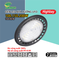 Đèn Led nhà xưởng UFO Highbay 150W, 200W. BH: 2 năm ( 1 đổi 1 )