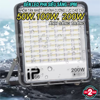 Đèn Pha Led 100W Chiếu Sáng Ngoài Trời Đủ Công Suất Chiếu Sáng Biển Quảng Cáo - Ánh Sáng Trắng - BH 2 Năm