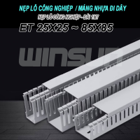 Máng nhựa đi dây / máng nhựa lắp tủ điện / nẹp lỗ công nghiệp 25x25 25x45 35x35 35x45 45x45 45x65 65x65 85x85 - dài 1m7