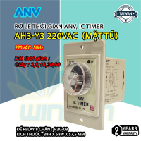 Rơ Le Thời Gian ANV, IC TIMER AH3-Y3 220VAC (mặt tủ)