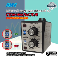Rơ LE Thời Gian Timer đôi 4 chế độ CTDV-NVA/B/C/D/E