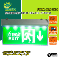 Đèn exit đèn thoát hiểm chỉ lối thoát 2 mặt YIFEI mặt mica độ sáng cao YF-1067