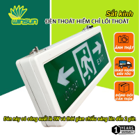 Đèn exit đèn thoát hiểm chỉ lối thoát 2 mặt YIFEI sắt kính