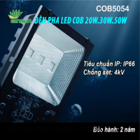 Đèn pha led COB 20W.30W.50W chiếu sáng ngoài trời 5054 Đủ Công Suất. BH: 2 năm ( 1 đổi 1 )