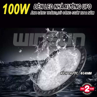 Đèn LED nhà xưởng mini 100W ánh sáng trắng Chiếu sáng công nghiệp chống bụi chống nước treo trần BH: 2 năm ( 1 đổi 1 )