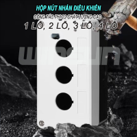 Hộp nút nhấn phi 22 chất lượng cao 1 lỗ, 2 lỗ, 3 lỗ, 4 lỗ